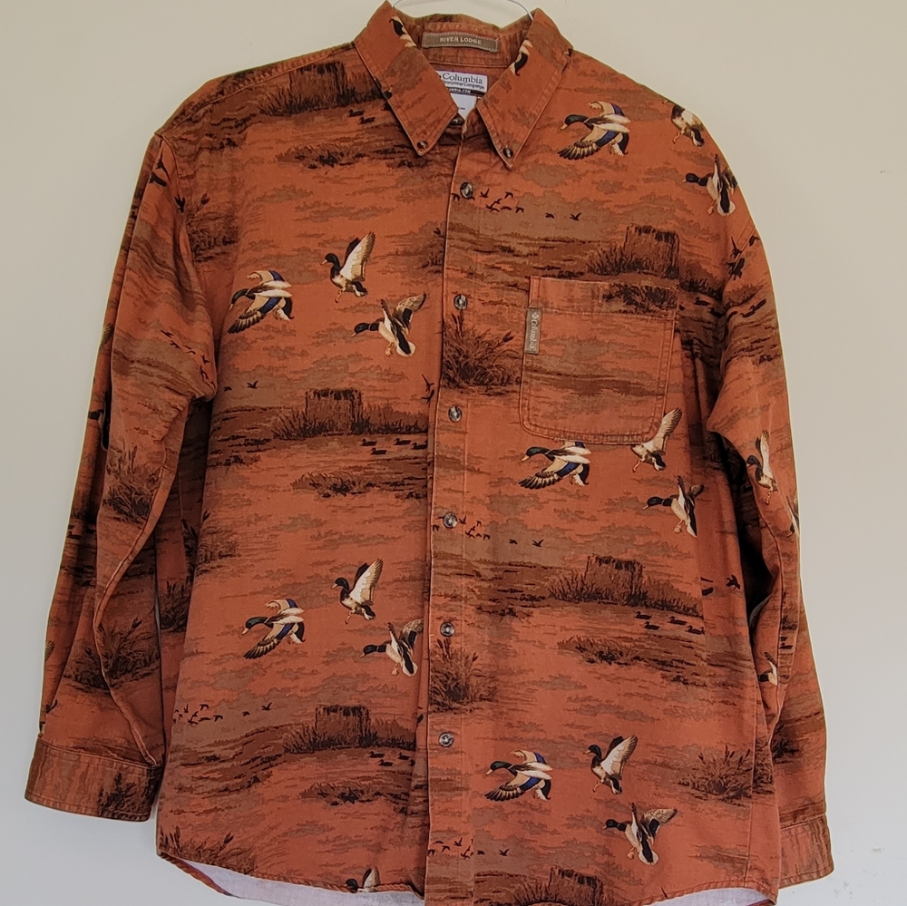 COLUMBIA RIVER LODGE MEN'S SHIRT L